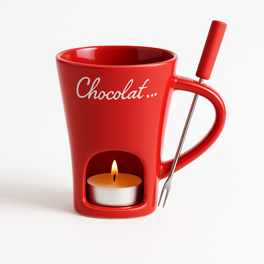 Ceramic Candle Heating Chocolate Fondue Mug
