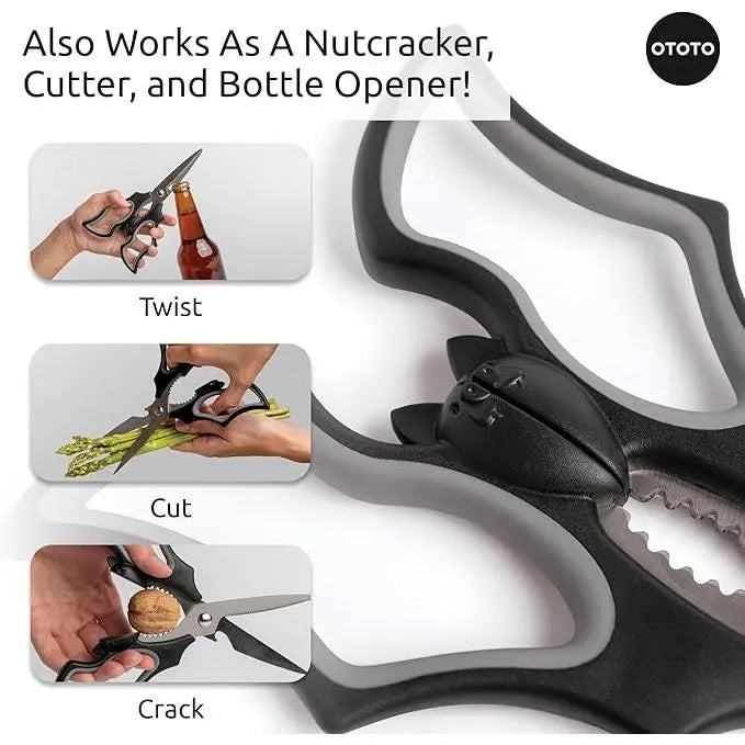 Bat Kitchen Scissors – Gothic Stainless Steel Kitchen Shears for Cooking & Halloween Gifts