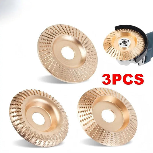 3PCS 4" Wood Carving Grinding Wheels - Heavy Duty Sanding & Polishing Disc Accessories (Summervibes)