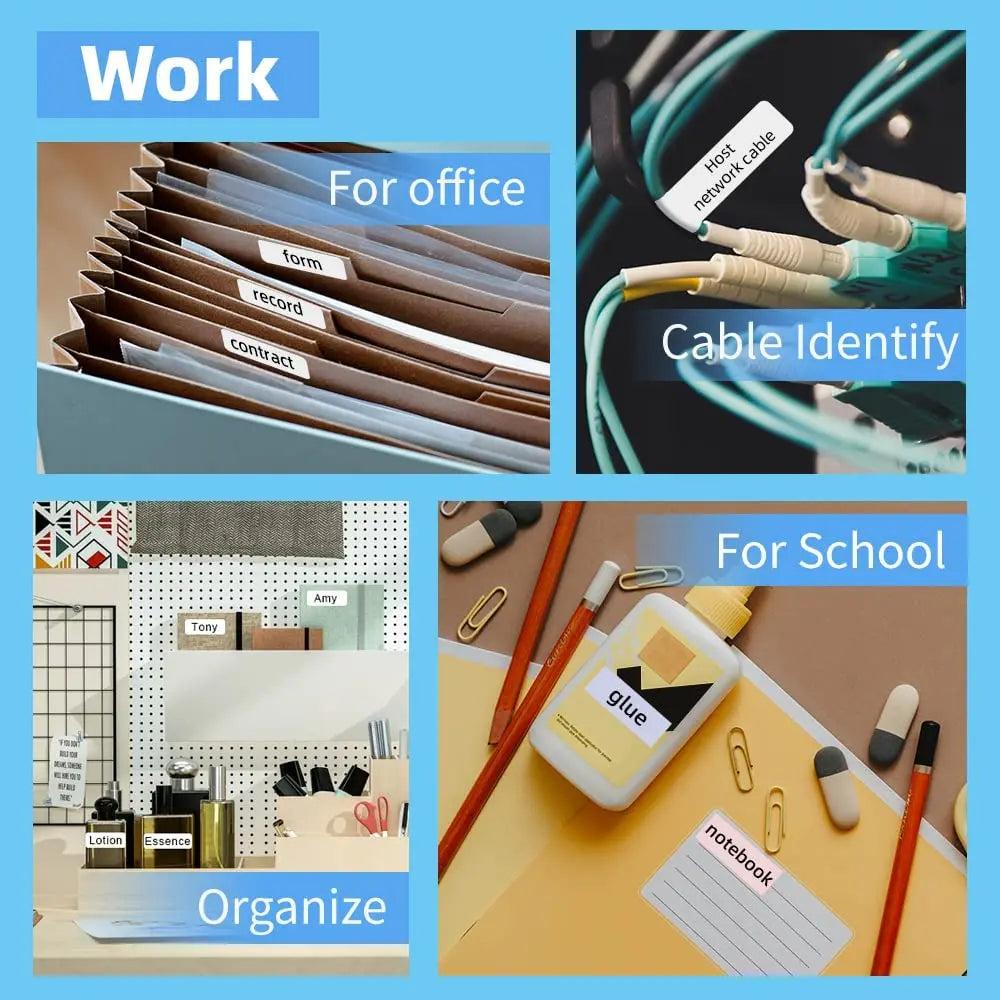Bluetooth Label Maker – Portable Mini Thermal Label Printer, Wireless Inkless Sticker Machine for Home, Office & School