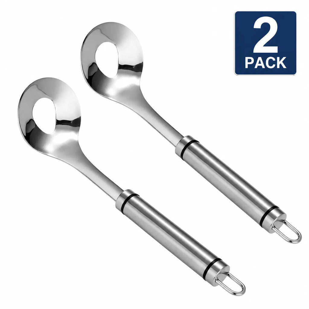 Stainless Steel Meatball Maker Spoon – Non-Stick Extrusion Scoop & Mold for Fish Balls & Shrimp Paste