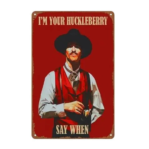 Arte de Pared de Película del Oeste de Doc Holliday y Wyatt Earp