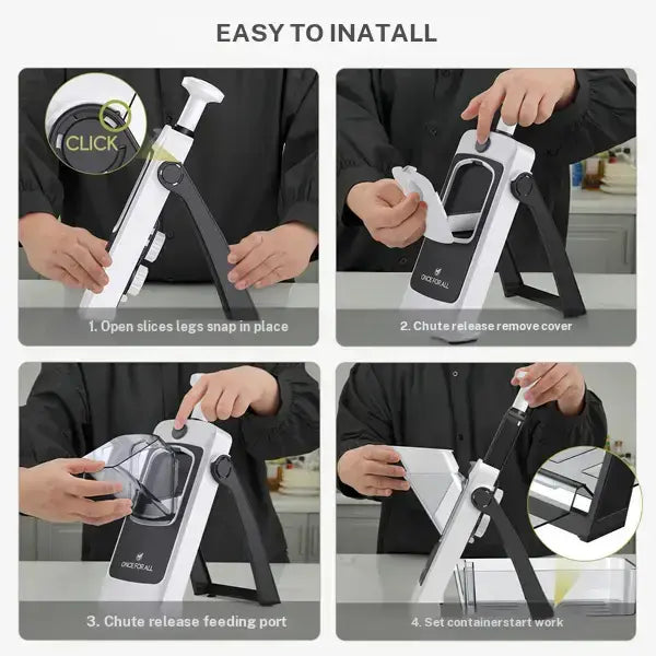 Adjustable Vegetable Slicer with Food Container – Safe Kitchen Mandoline