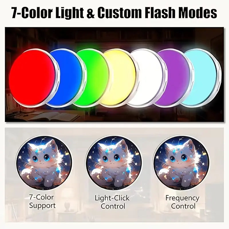 PixelPaw™ Smart Digital Display Badge With Custom GIF & Photos