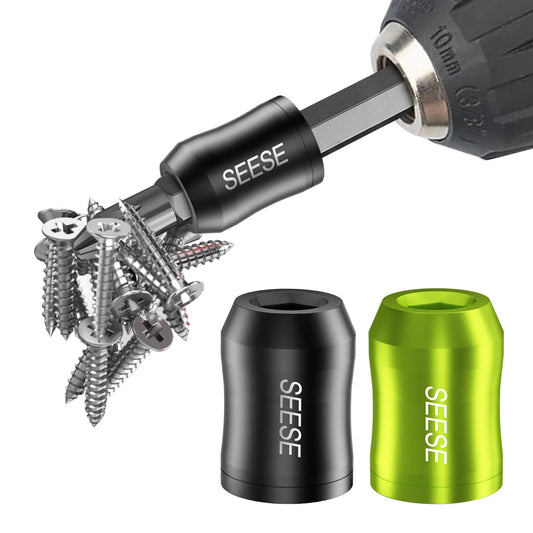 【Father's Day Gift】SEESE Strong Magnetic Screw Ring - 1/4" Universal Bit Holder for Hex Screwdriver & Power Bits