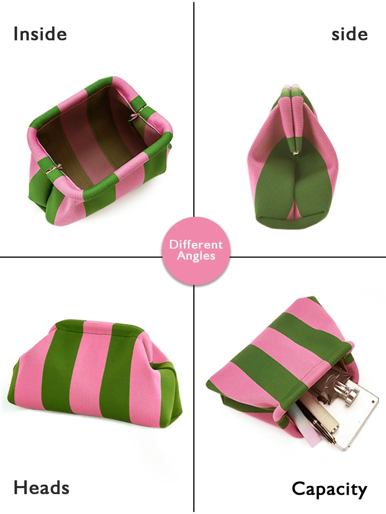Women's Striped/rhombus/leaf/dot Cloud Handbag, Clip Closure Crossbody Bag, Lightweight Foldable for Daily Use, Gifts for Friends and Valentine's Day