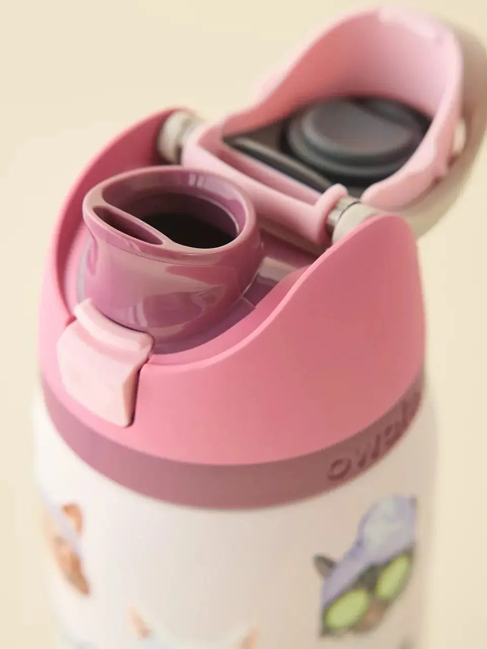 Botella de Agua Aislada de Acero Inoxidable de 32 oz con Pajita y Collage de Gatos Tiernos
