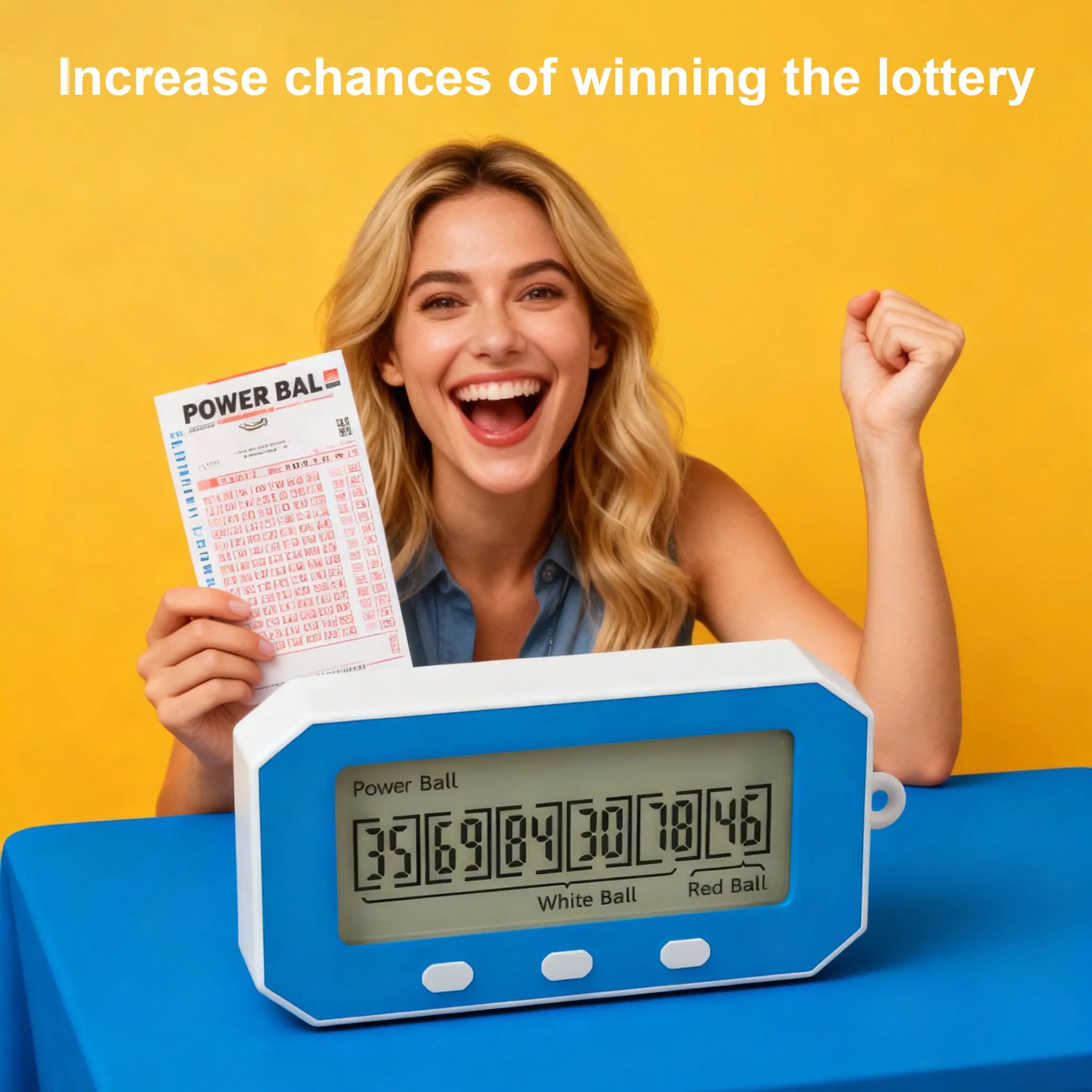 Nokade Lottery Number Picker, AI Lottery Machine, Number Selector, Intelligent Lottery Assistant, Quick Pick to Lottery Number toy car alarm clock