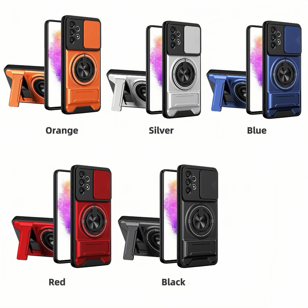 Funda con anillo giratorio de grado militar para Samsung Galaxy S25/24/23/22/21 Ultra