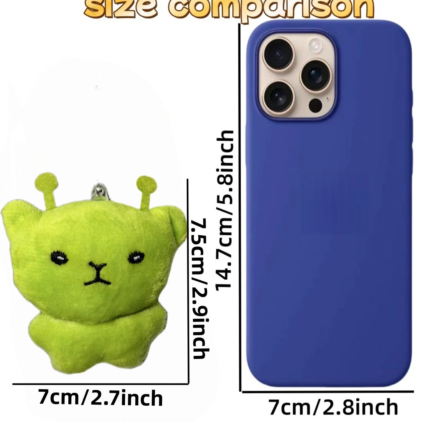 Alien Cat Invasion Earth Handmade Doll Charm, Ultra Soft Adorable Accessory Gift, Cute Outer Space-Themed Decoration, Bag Pendant, Charms For Purses, Accessories For Bags