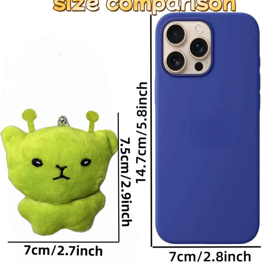 Alien Cat Invasion Earth Handmade Doll Charm, Ultra Soft Adorable Accessory Gift, Cute Outer Space-Themed Decoration, Bag Pendant, Charms For Purses, Accessories For Bags