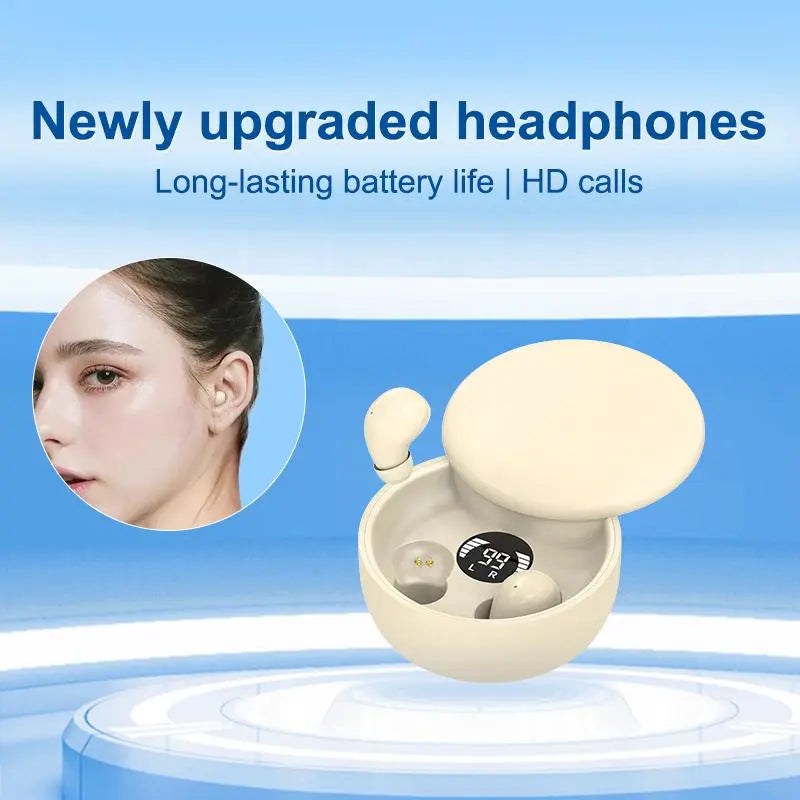 Mini Invisible Bluetooth 5.4 Wireless In-Ear Noise-Canceling Earbuds