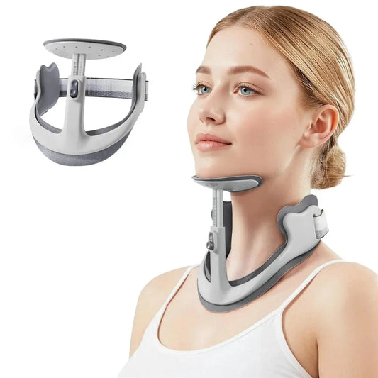 Adjustable Neck Support Brace with 4-Point Chin Support for Better Posture