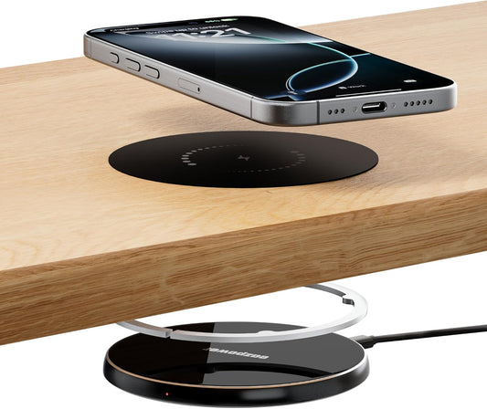 Invisible Wireless Charger, 0-30mm Under Desk Wireless Charger