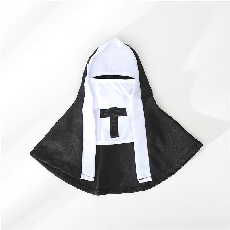 Unisex Upright Nun Costume for Small-Medium Dogs & Cats – Humorous Pet Photo Prop