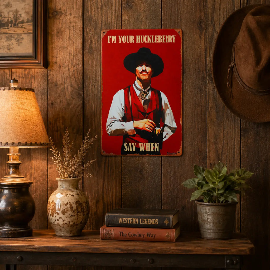 Arte de Pared de Película del Oeste de Doc Holliday y Wyatt Earp