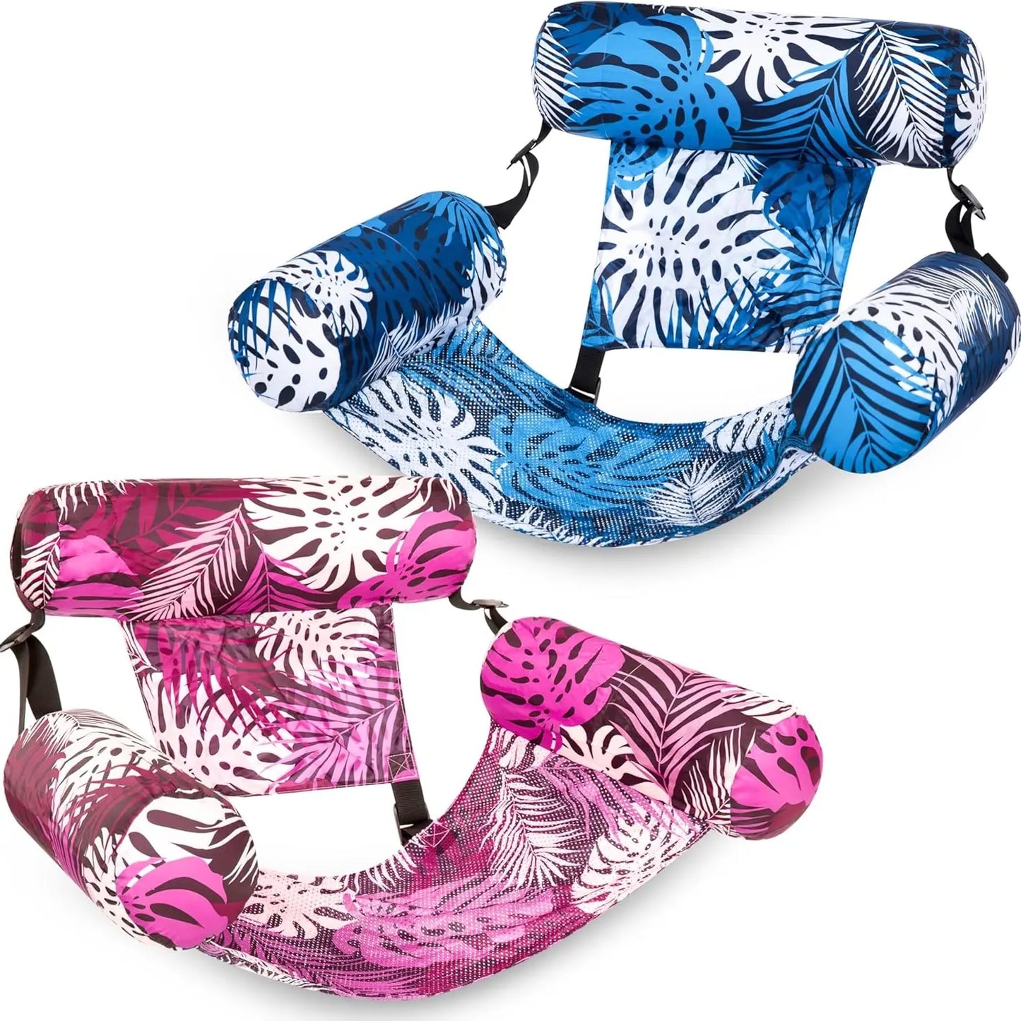 SLOOSH Inflatable Pool Float Lounge Chair (1/2 Pack) – Heavy Duty Blow up Noodle for Adults, Water Party & Lake Fun – Mother's Day Gift
