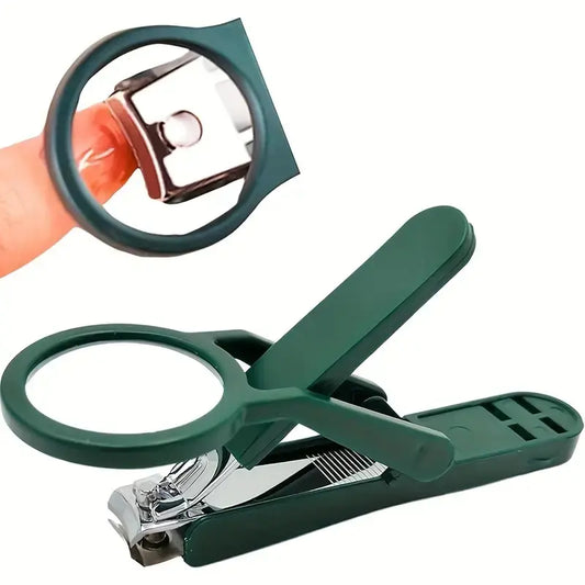Magnifying Nail Clipper – Precision Nail Cutter with Built-In HD Glass Lens