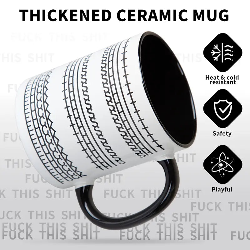 11oz Thick Ceramic Hidden Funny Joke Graphic Coffee Mug – Dishwasher-Safe Artistic Gift