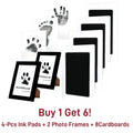 No-Mess Pet Paw Print Keepsake Kit with Frames for Dogs and Cats