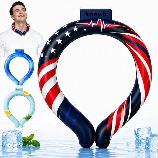 Reusable Neck Cooling Ring – Wearable Ice Neck Cooler for Summer Heat Relief