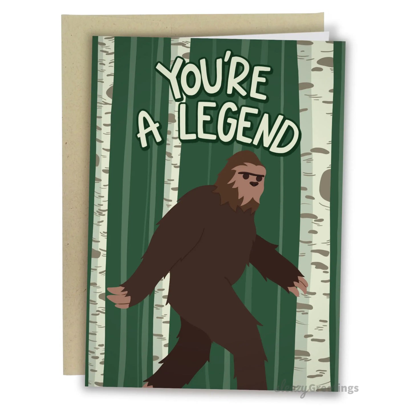 Funny Artist Hand-Drawn Father's Day Card - 5x7 Inch Greeting Card with Kraft Envelope