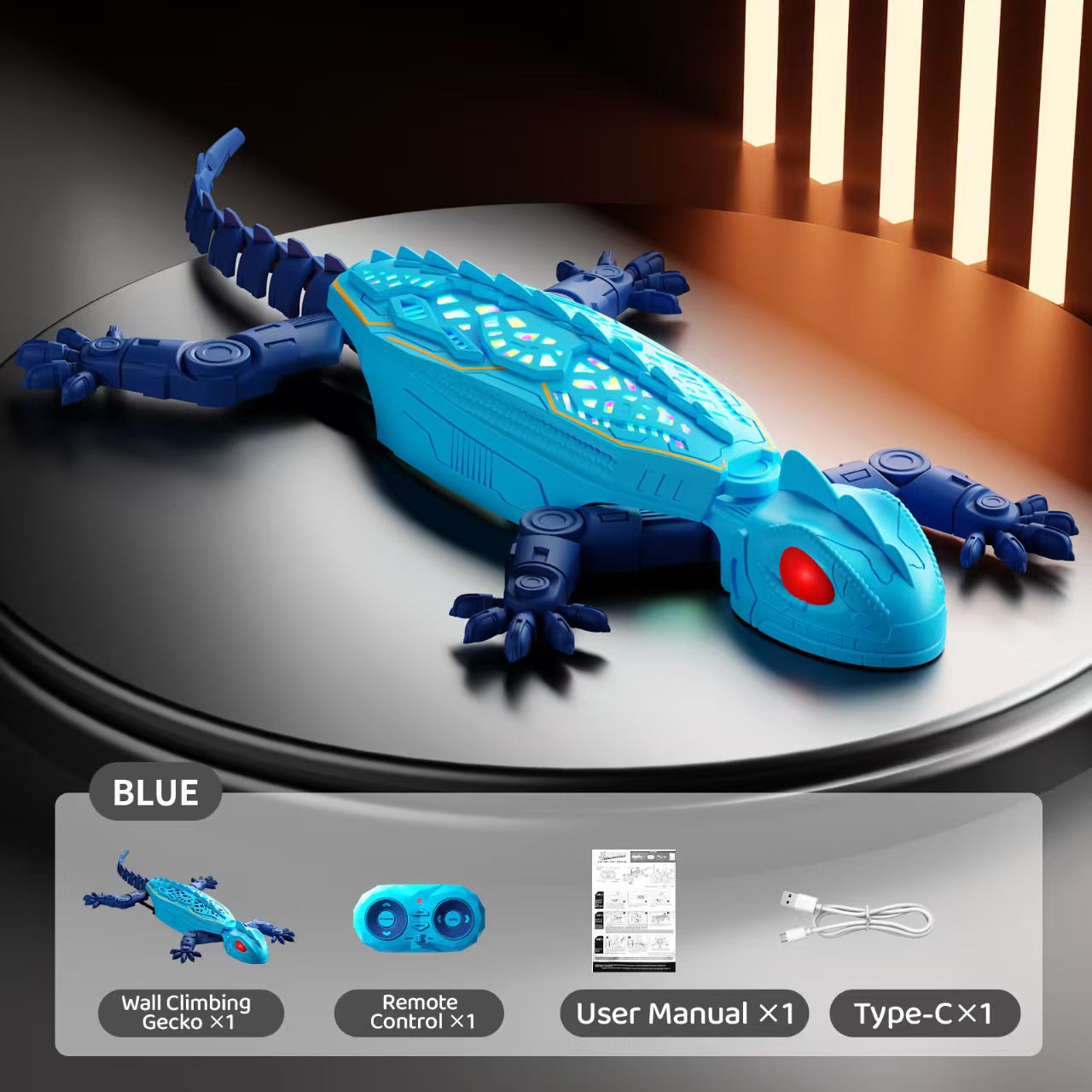 RC Wall Crawler lizard, Rechargeable Remote Control Robot Kids Toys, Wall Climbing Funny Prank Toys Birthday Gifts for Boys & Girls Ages 4 and Up
