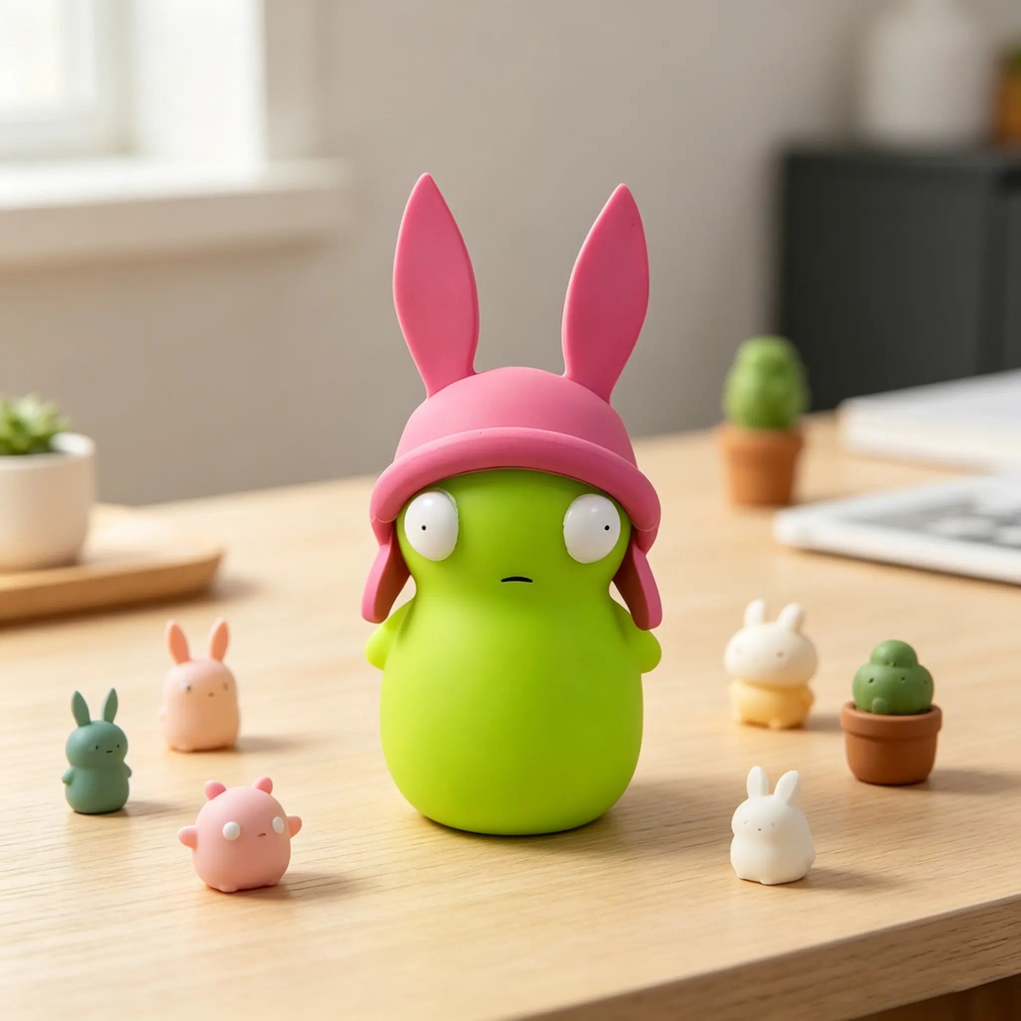 1PC Bob's Burgers Louise Glow-in-the-Dark Figure Collectible Model Ornament