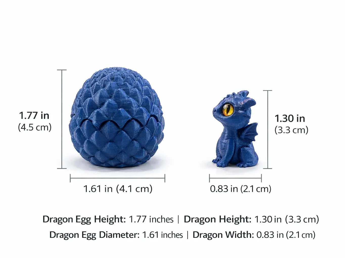 Easter Dragon Eggs, 3D-Printed Dragon Egg Set,10 Pack Pre-Filled, Mini Dragon Toy Inside, 1.77", Egg Hunt, Goodie Bag Fillers, Party Favors, Classroom Rewards (Ages 6-8)