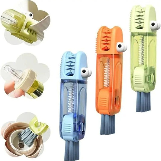 3PCS 3-in-1 Multi-Purpose Gap Cleaning Brush Set – Bottle, Lid & Crevice Cleaning Tool for Cups, Tumblers & Kitchenware