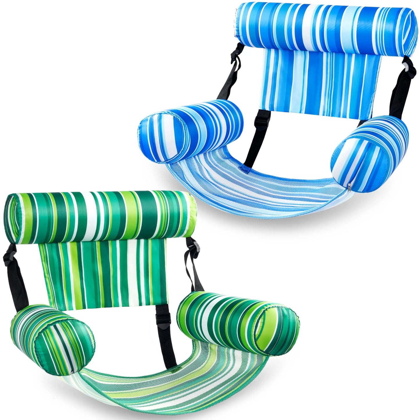 SLOOSH Inflatable Pool Float Lounge Chair (1/2 Pack) – Heavy Duty Blow up Noodle for Adults, Water Party & Lake Fun – Mother's Day Gift