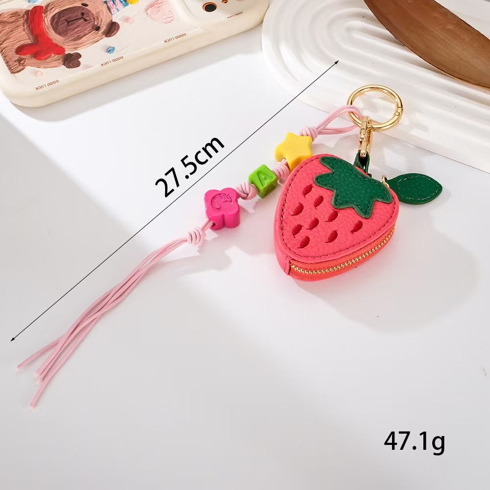 Cute Fruit Bag Charm, Bag Charms For Handbags, Bag Pendant, Adorable Keychain Accessory for Bags and Backpacks, Christmas Gift , 25 fall&winter , All Season Casual Style, Cute Purse Charms, Bag Accessories Charms