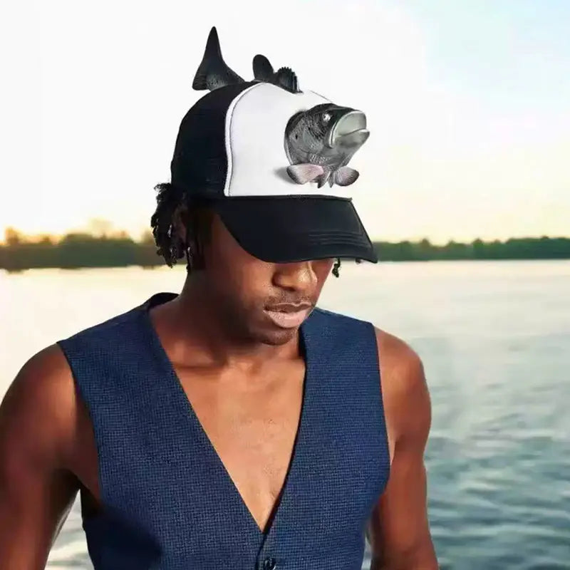 Fish Hat – Novelty Animal-Shaped Hat for Fishing Enthusiasts Outdoor Activities