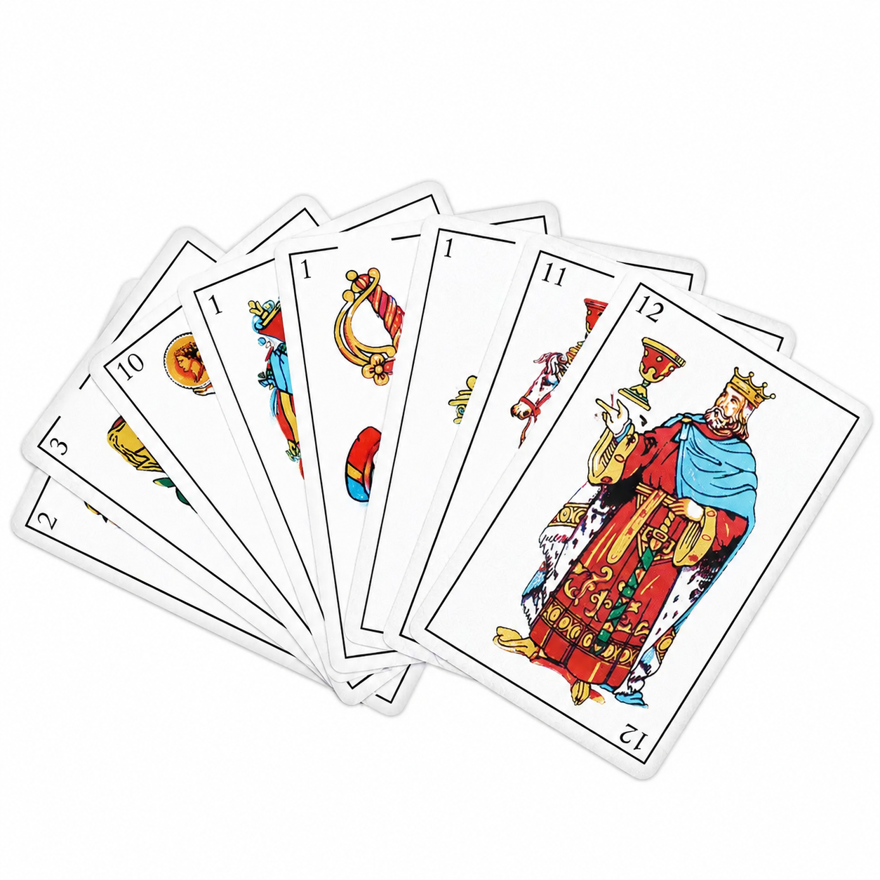 Spanish Playing Cards, Original Spanish Cards Games Deck of Cards, Briscas Cards Puerto Rico, Mexican Playing Cards (White)