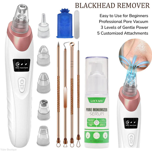 Electric Blackhead Remover – USB Pore Vacuum Facial Cleaner