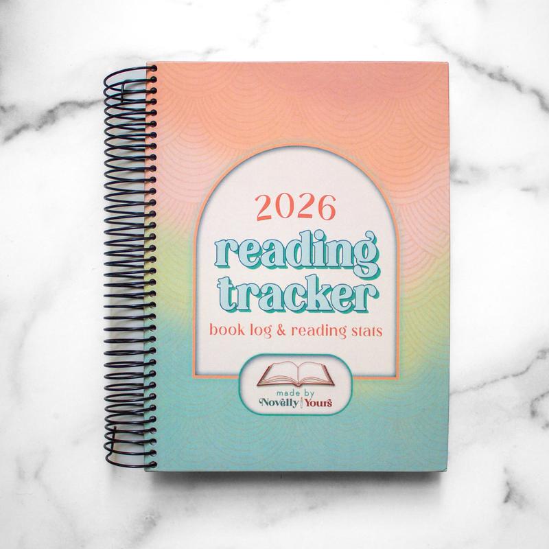 2026 Reading Tracker - book journal, hard cover, spiral bound