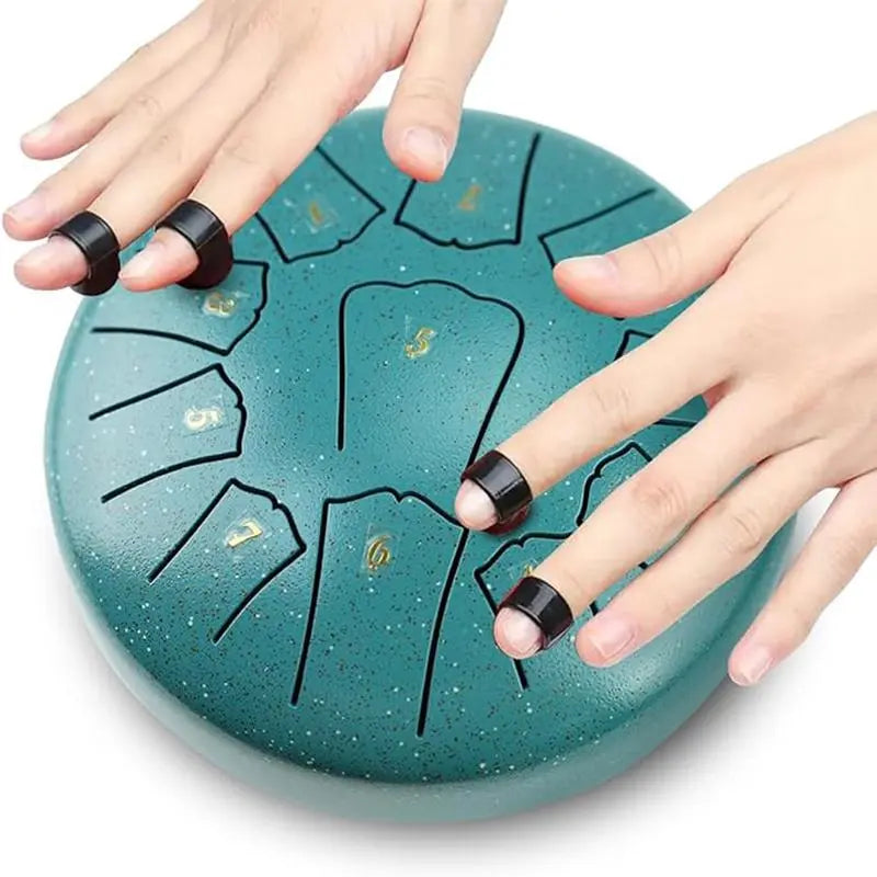 11-Note Steel Tongue Drum Set – 6" Meditation Hand Drum with Bag & Mallets