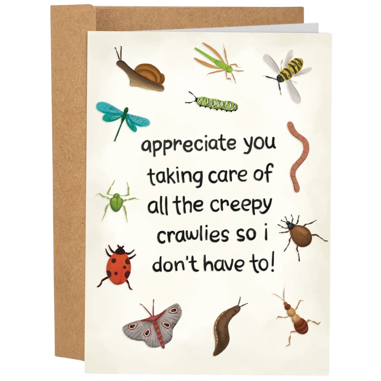 Funny Father's Day Card - 5x7 Inch Hand-Drawn Greeting Card with Envelope