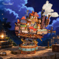 Whimsical 3D Puzzle Walking Castle Model Kit – Built-in Music Box & 20 Warm LED Bulbs