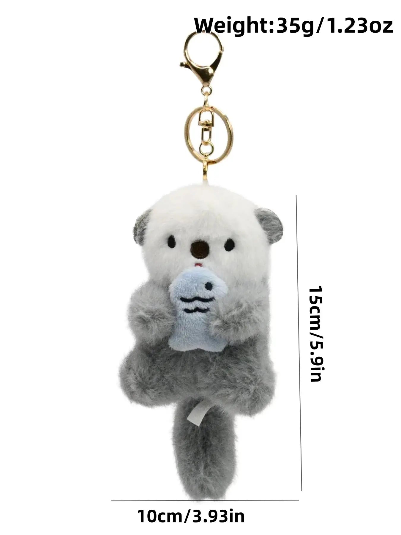 Cute Otter Keychain Pendant & Bag Accessories, Keychain Kawaii Charms, Animal Lover Gift Idea, Perfect for Bags & Backpacks, Unique Design for Daily Use