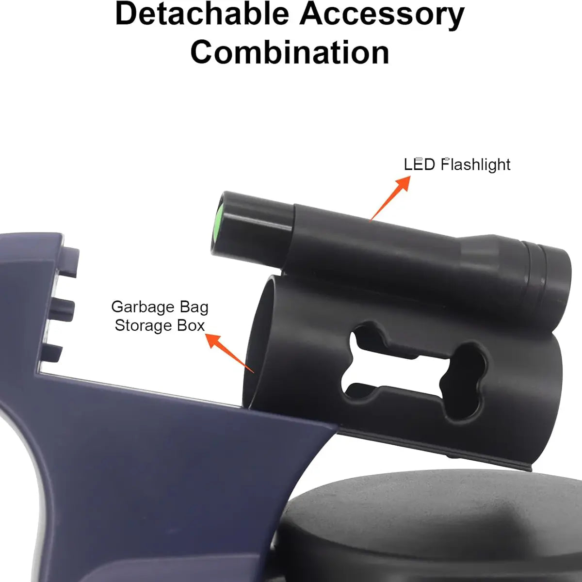 3M Dual Retractable Dog Leash with LED Light & Waste Bag Dispenser