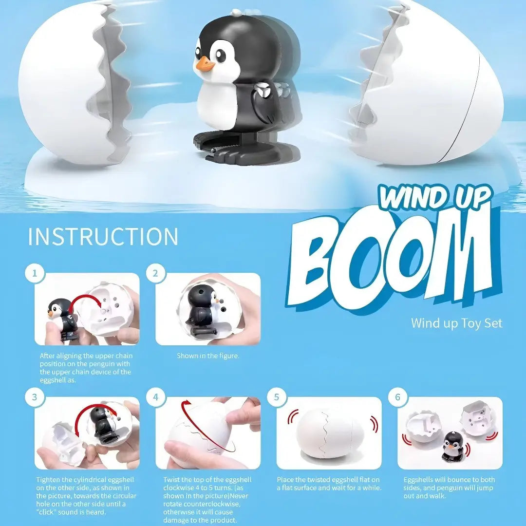 "The Great Hatch" Wind-Up Surprise Easter Eggs - Hilarious Hopping Dinosaur & Animal Party Favors