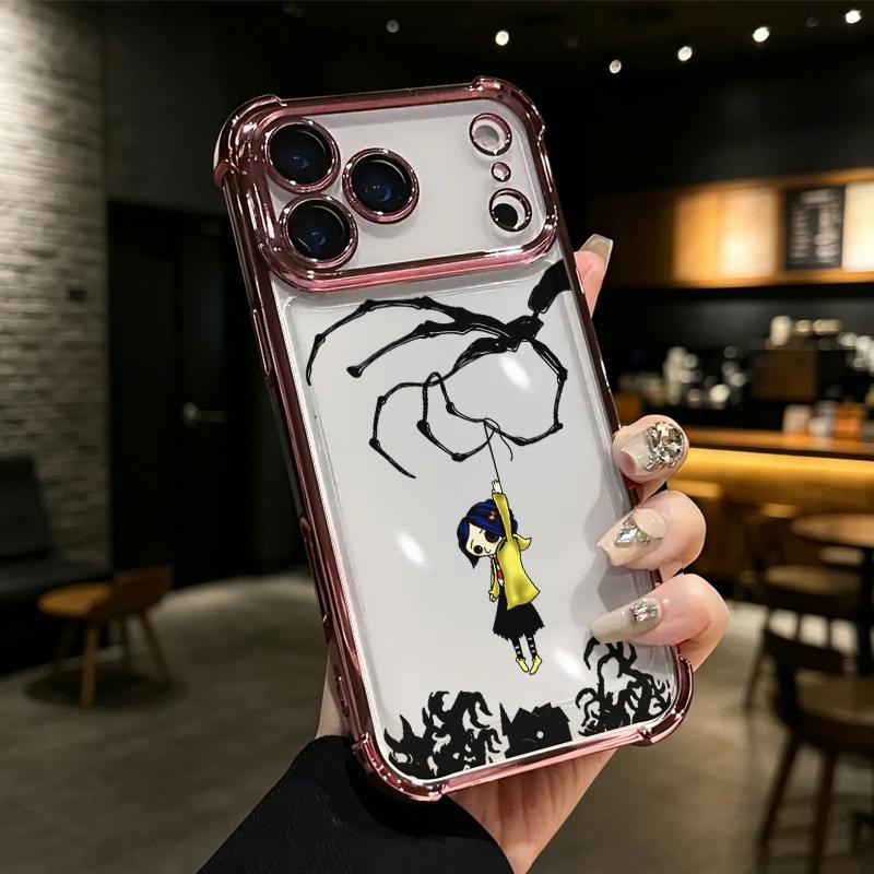 Dark Fairy Tale Coraline String Puppet Air Cushion Clear Case for iPhone 17 Pro Max