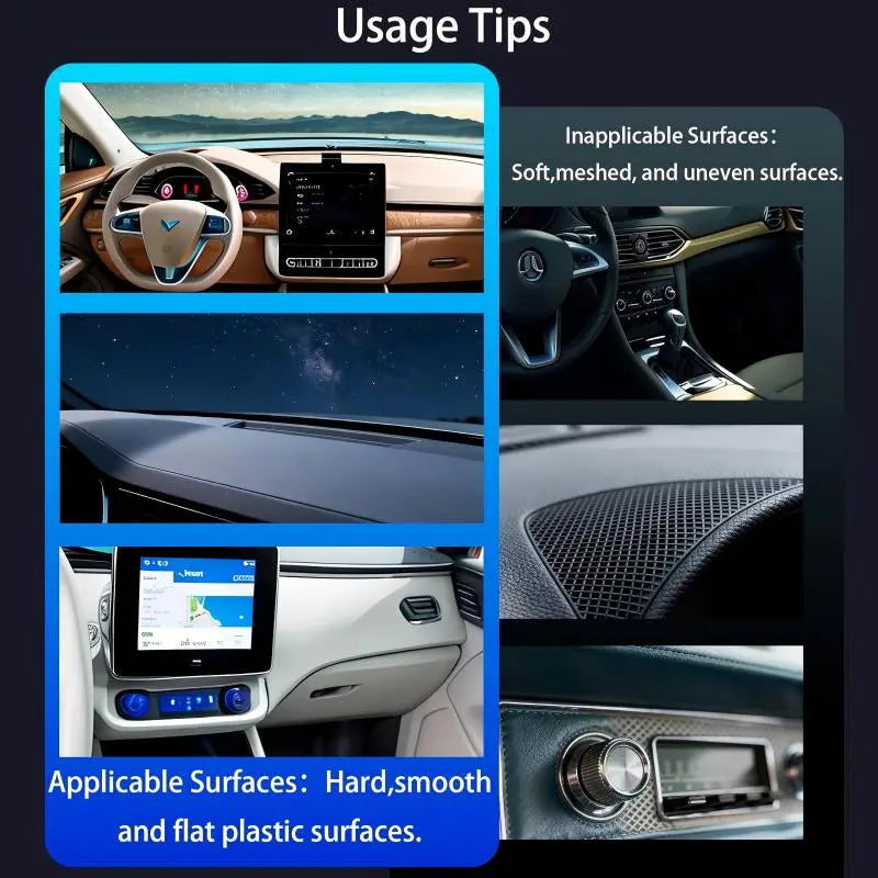 Universal Magnetic Phone Mount: Vacuum Suction & Foldable Design