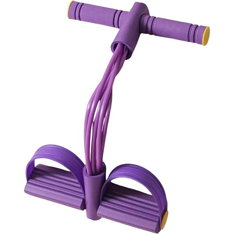 Portable Home Gym Pedal Puller - 6-Tube Resistance Band for Abdominal, Leg & Arm Training