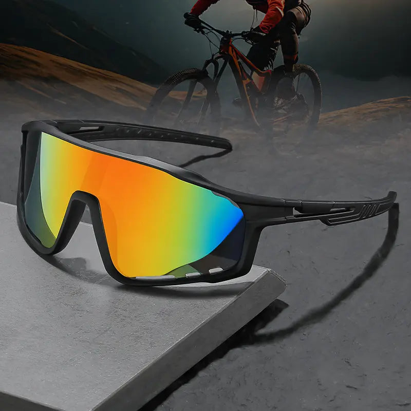 New Arrival: Photochromic UV-Protective Sports Sunglasses - Windproof & Sand-Resistant Cycling & Hiking Eyewear