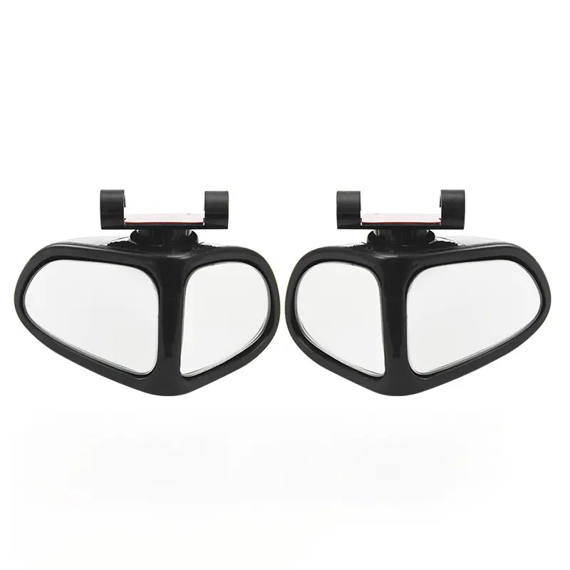 360° Rotatable Dual-Lens Blind Spot Mirror – Real Glass Rearview Auxiliary Mirror for Safe Reversing
