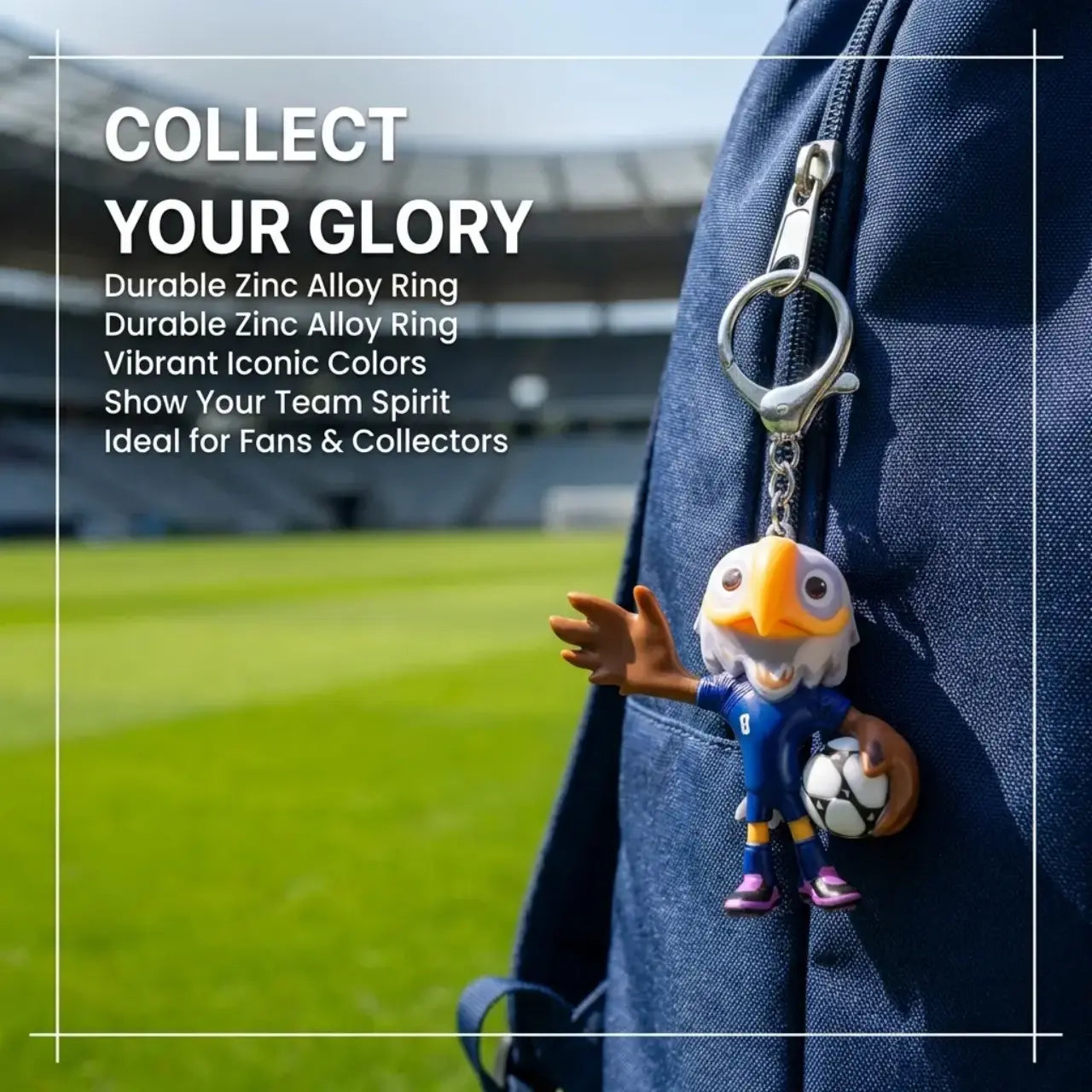 FIFA 2026 World Cup Mascot Keychain Set | Official Licensed | Car Key Accessory