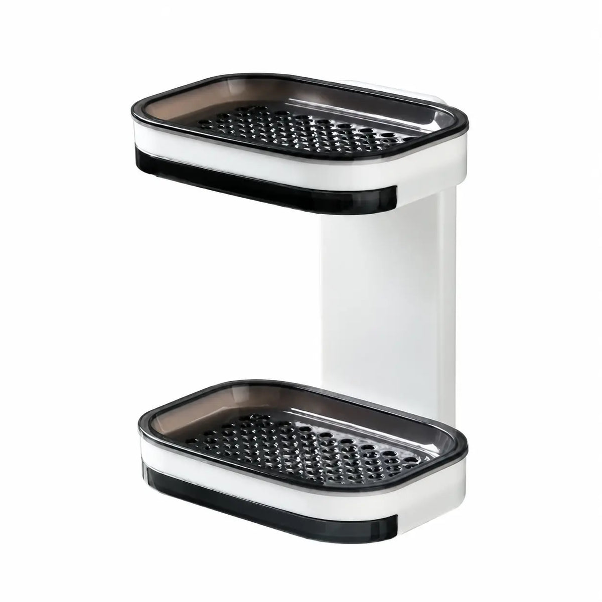 Sohochic Wall Mounted Double-Layer Self-Draining Soap Dish Holder – No-Drill Shower Storage