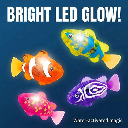 Neon Deep-Sea Disco: Magic Water-Activated Glowing Swimming Fish